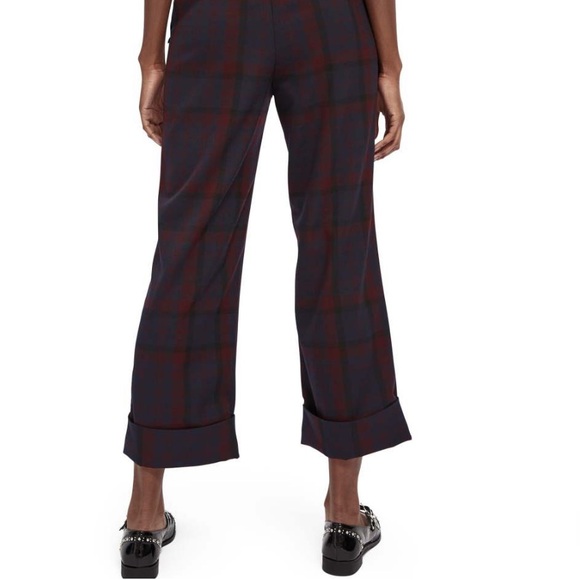 Scotch & Soda Check Wide Leg Ankle Pants - Picture 2 of 4